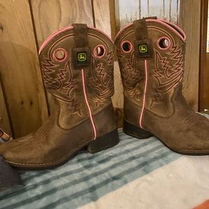 Youth girl John Deere boots
